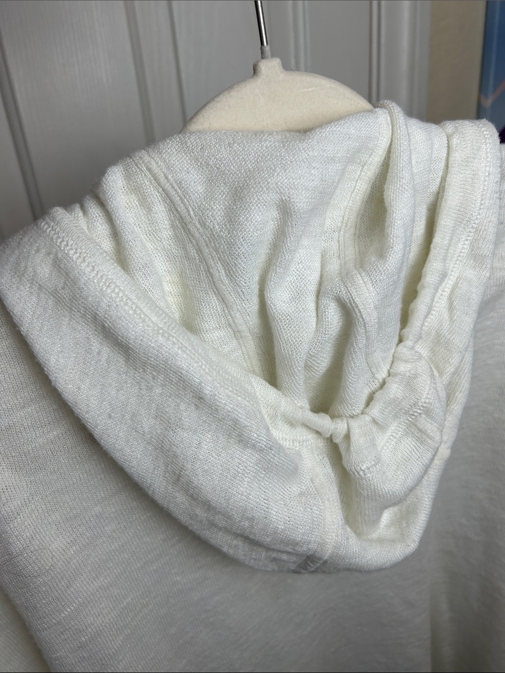 Vince Linen Blend Slub Knit Pullover Hoodie
White XL - Picture 6 of 12
